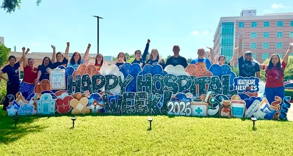 Instagram post by Dr. Jennifer M. Browning: Last week, we celebrated #NationalHospitalWeek and the colleagues across our HCA Houston Healthcare system who make a difference in the live…