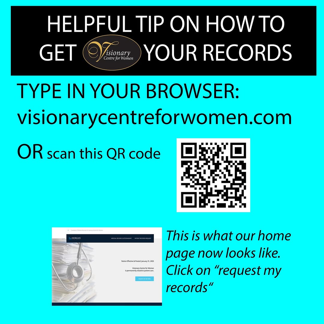 Instagram post by Dr. Jennifer S. Hayes: Scan the QR code. Should take you to the Records Request form. Hope this helps.