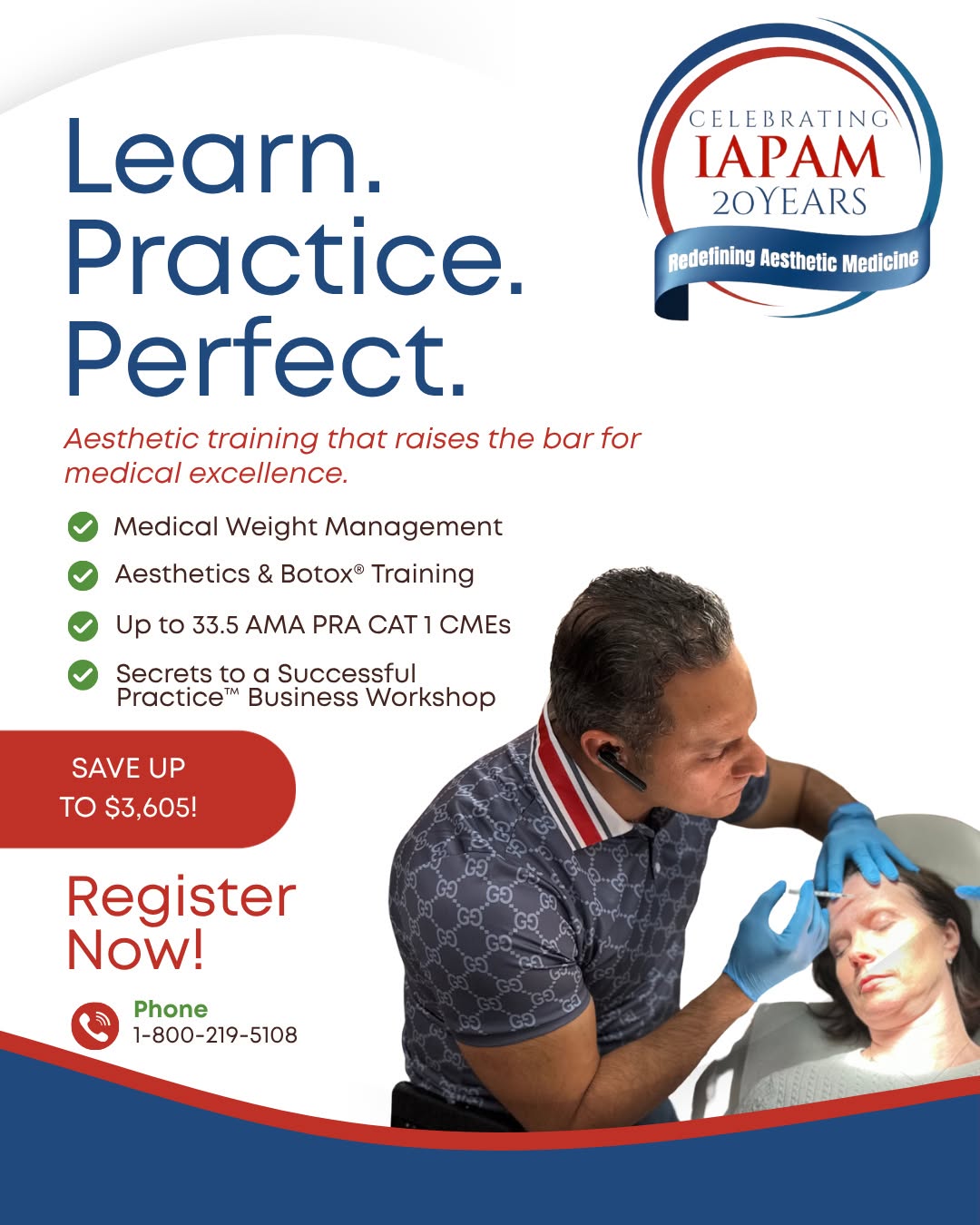 Instagram post by Dr. Jennifer T. Haley: Join IAPAM's Botox Live Training and immerse yourself in the world of aesthetic enhancements. 🔥 What to Expect: ✅ Hands-on Botox injection …