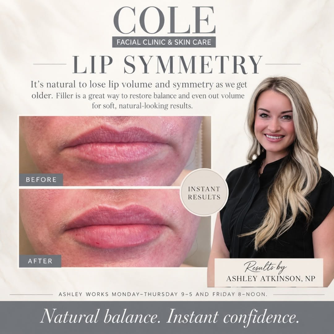 Instagram post by Dr. Jeptha N. Cole: A little balance can make a beautiful difference. As we age, it’s natural for the lips to lose volume and symmetry. Thoughtfully placed fill…