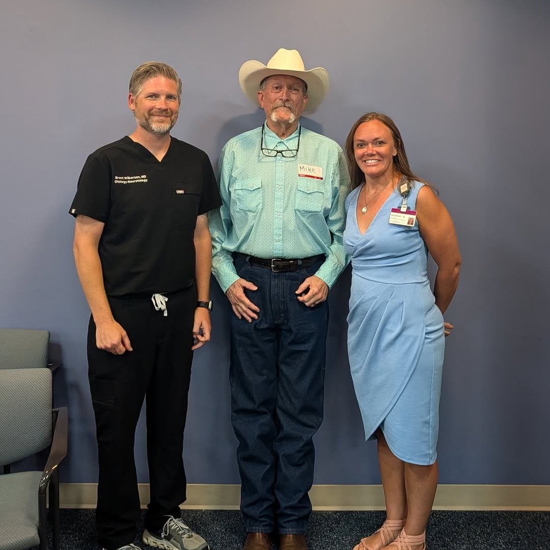 Instagram post by Dr. Jeremiah Miller: After four decades of relying on hearing aids, patient Mike Taylor reached a point where he simply couldn't bridge the gap anymore. In Janua…