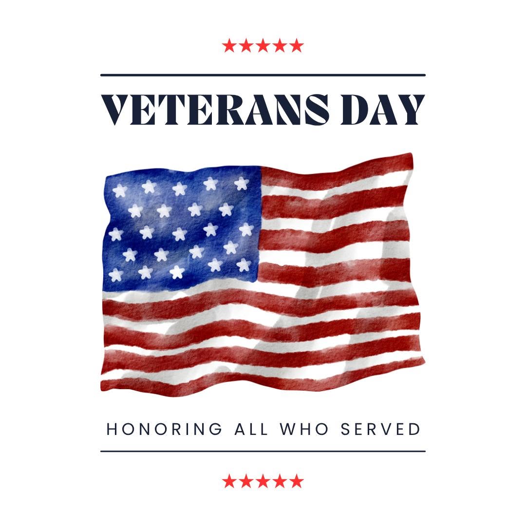 Instagram post by Dr. Jeremy Powers: Today we honor and thank all the brave men and women who have served in our military. Your sacrifice and dedication to our country will neve…