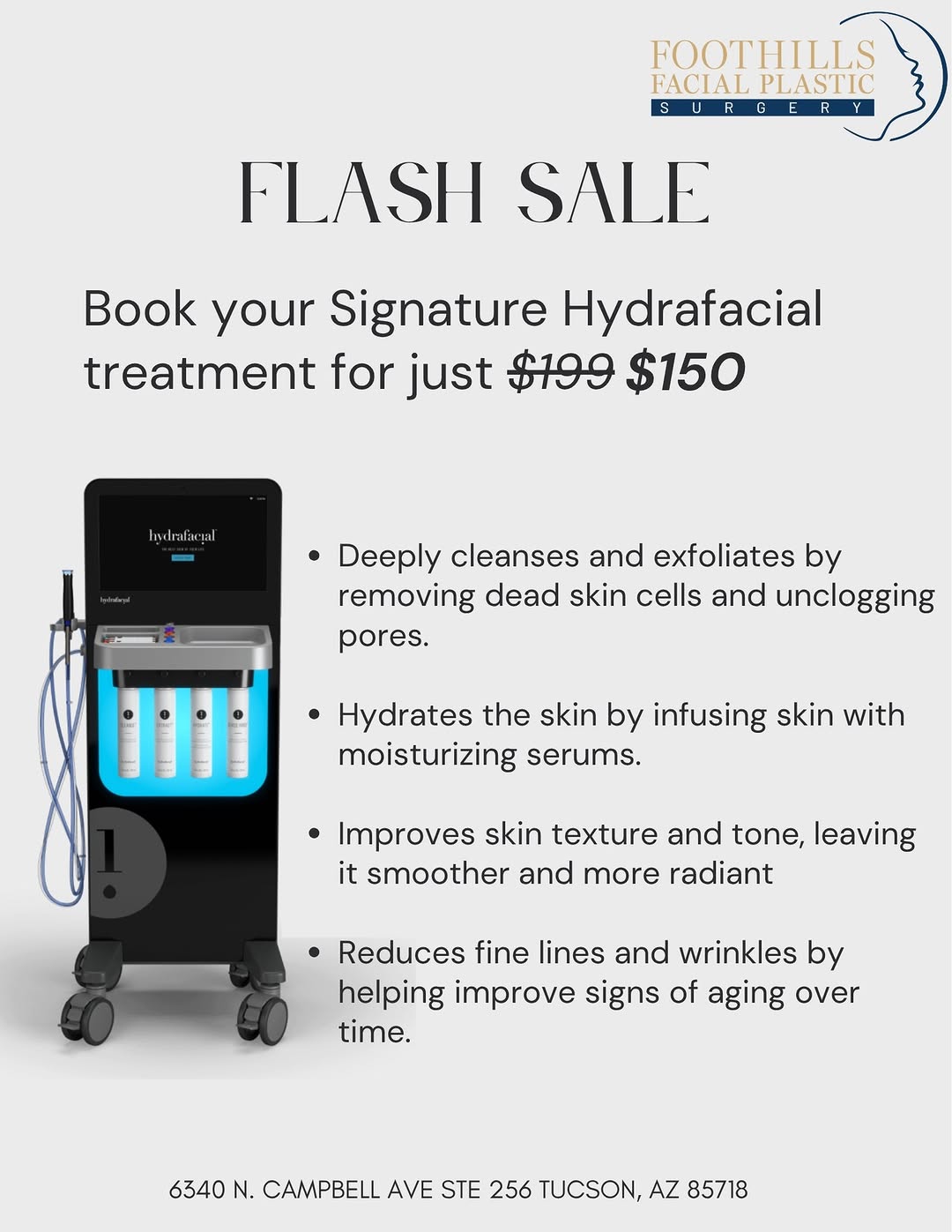 Instagram post by Dr. Jerold Olson: Elevate your skincare routine ✨ For a limited time, take advantage of special pricing on our Signature Hydrafacial. Delivering immediate glo…
