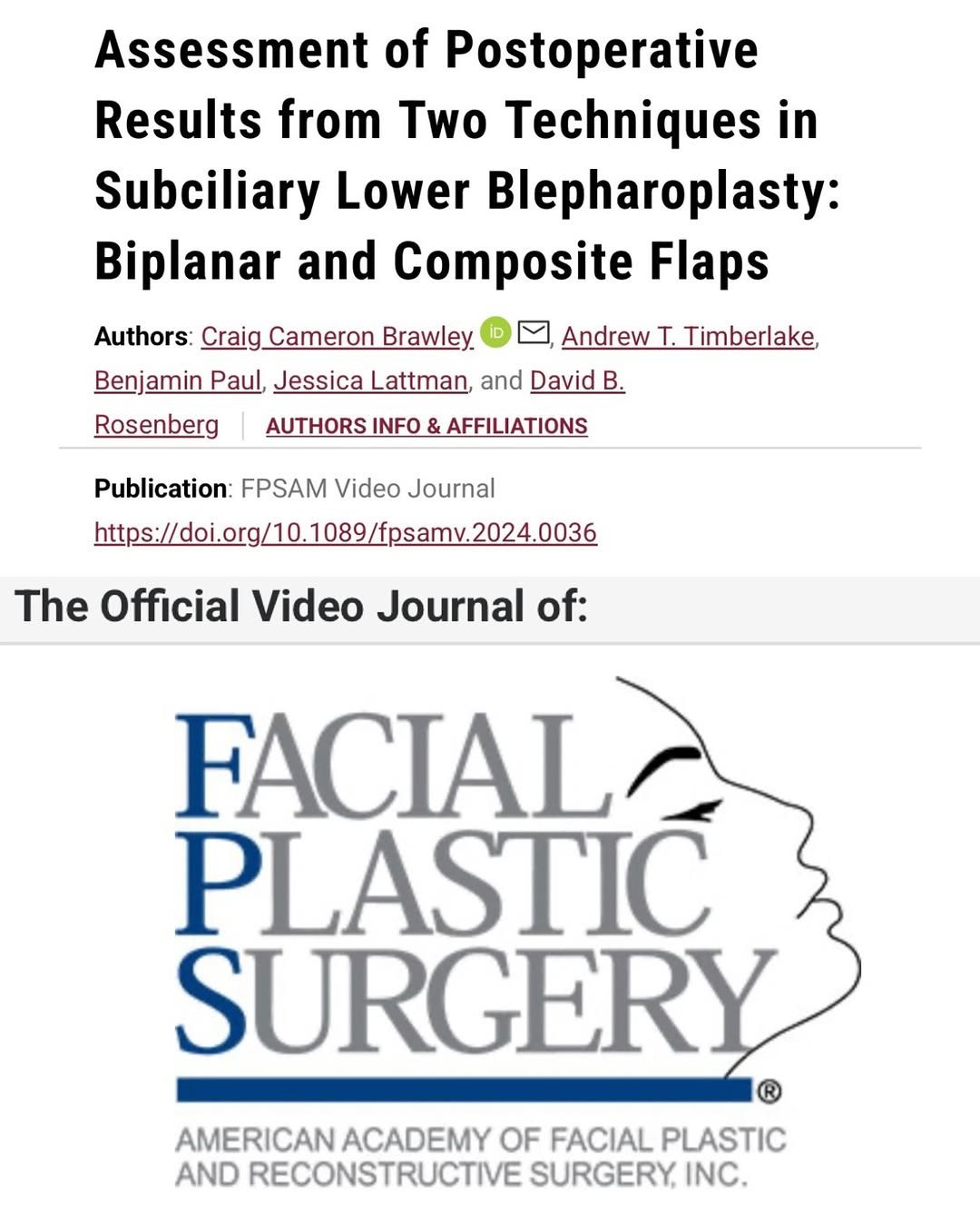 Instagram post by Dr. Jessica Lattman: Another Video Publication on Surgical Technique 📃🍾 This 8-minute surgical video was recently published to show other surgeons how to safel…