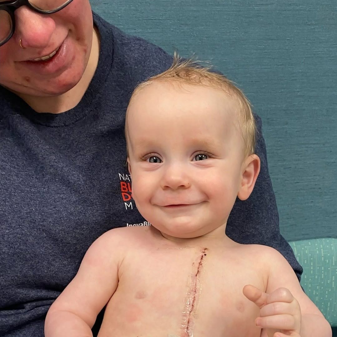 Instagram post by Dr. Jessica Wright: Today, Walker is a happy, playful 3-year-old who loves helping on his family's farm and playing with his big brother. But when he was just 8…