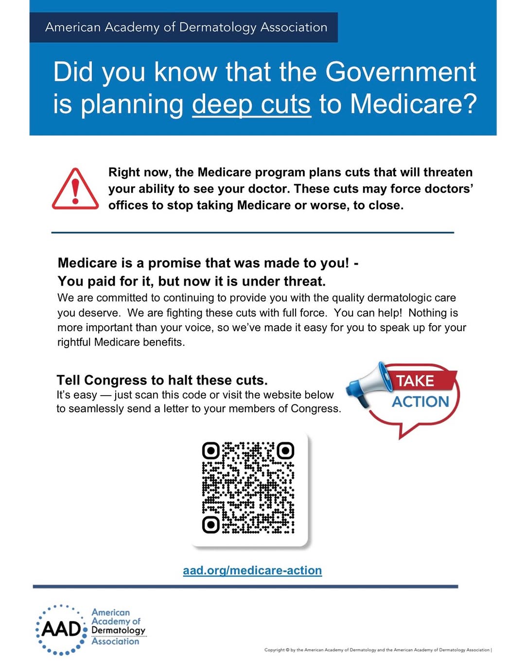 Instagram post by Dr. Joanne Simpson: Medicare is a promise that was made to you! - You paid for it, but now it is under threat.