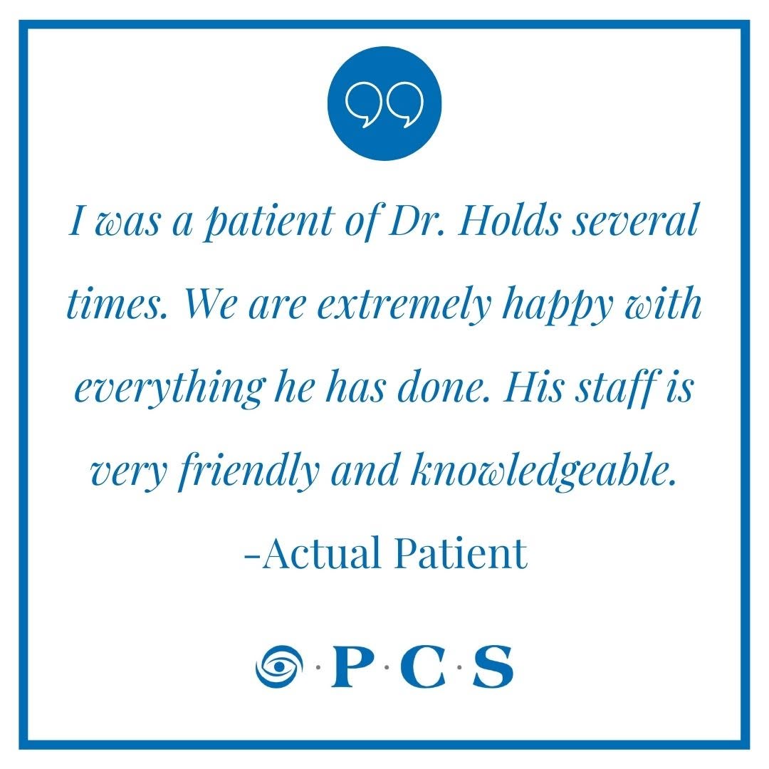 Instagram post by Dr. John B. Holds: We love positive feedback from our patients! For more patient testimonials, please visit our website. https://www.eyelidmd.com/