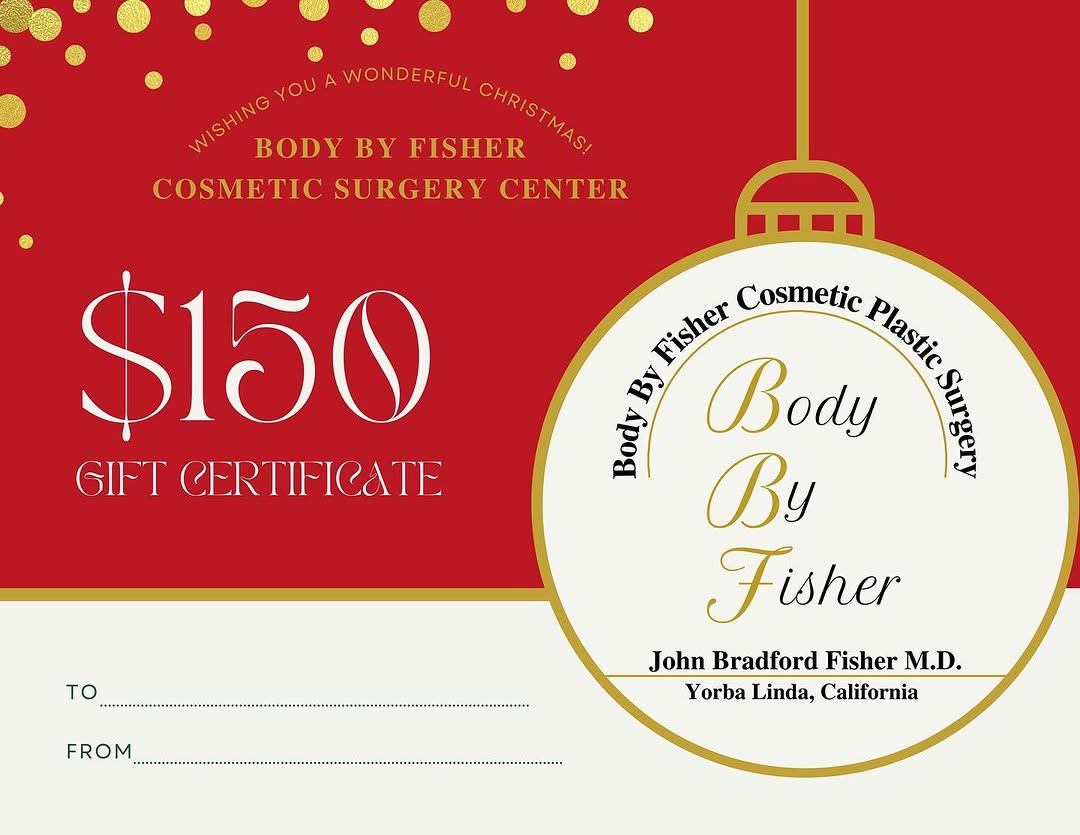 Instagram post by Dr. John Bradford Fisher: The holidays are right around the corner✨give your loved one the gift of beauty with our Body By Fisher Gift Certificates which can be used …