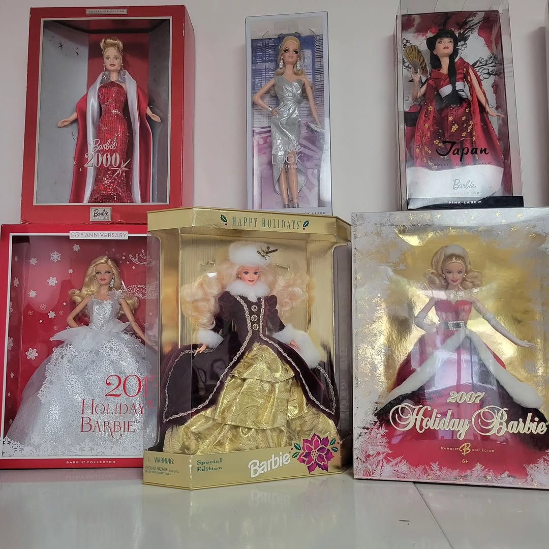 Instagram post by Dr. John Bradford Fisher: Collector Barbies for sale.Mint condition. Extremely reasonable Call Linda at 714 773 9010.