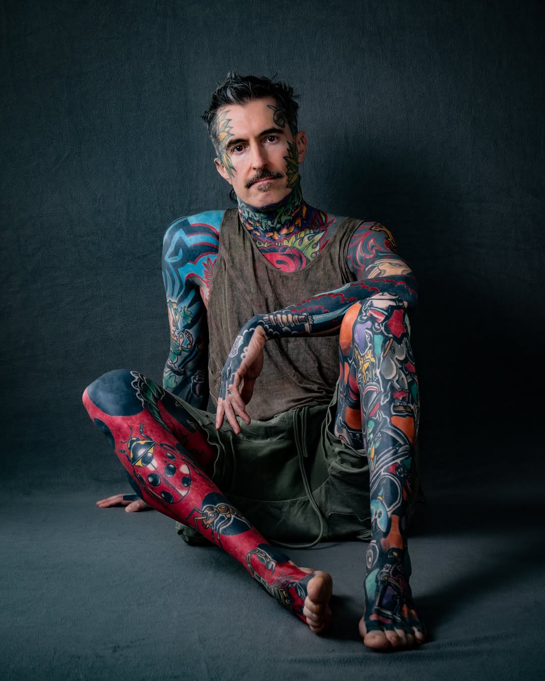 Instagram post by Dr. John Brosious: An evolutionary leap in surgeon phenotype expression . . . . #inkedup #facetattoo #inkedmodel #tattoomodel #tattooyourface 📷 Fuji X-H2
