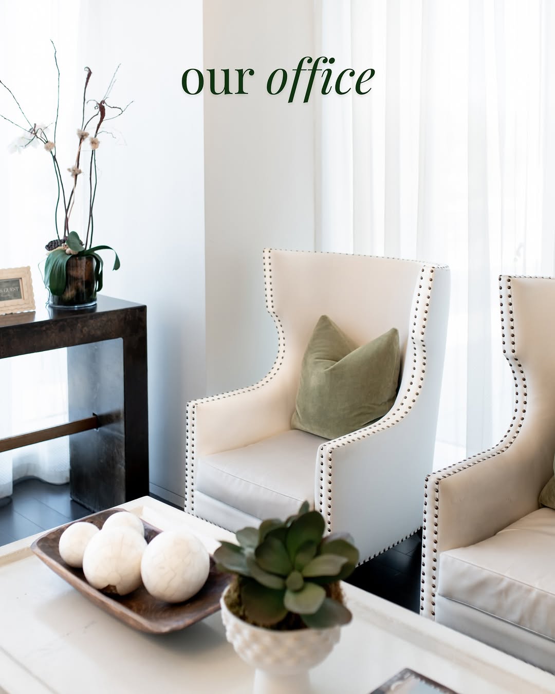 Instagram post by Dr. John D. Symbas: The warmth and ease you feel inside our office is by design. Every detail at John Symbas Plastic Surgery and Aesthetics is thoughtfully c…