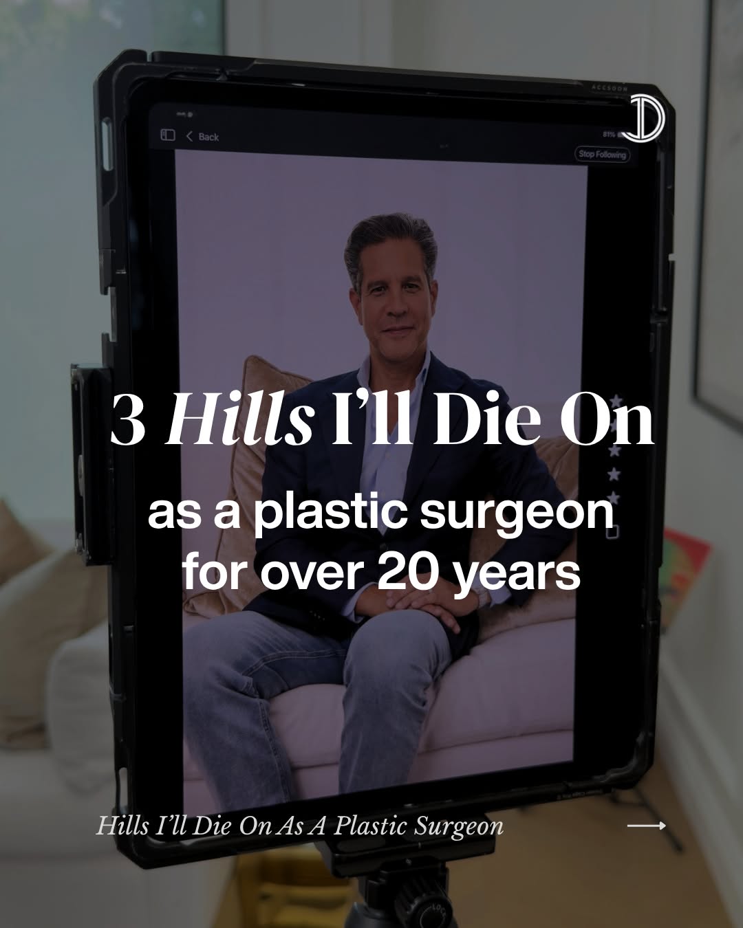 Instagram post by Dr. John Diaz: A few things I will never compromise on. Swipe to see the 3 hills I'm standing on this week. Curious what you all feel strongly about…