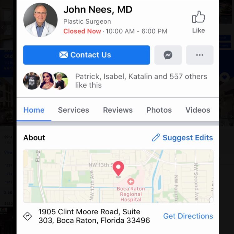 Instagram post by Dr. John E. Nees: Call for a consultation (561)560-8444
