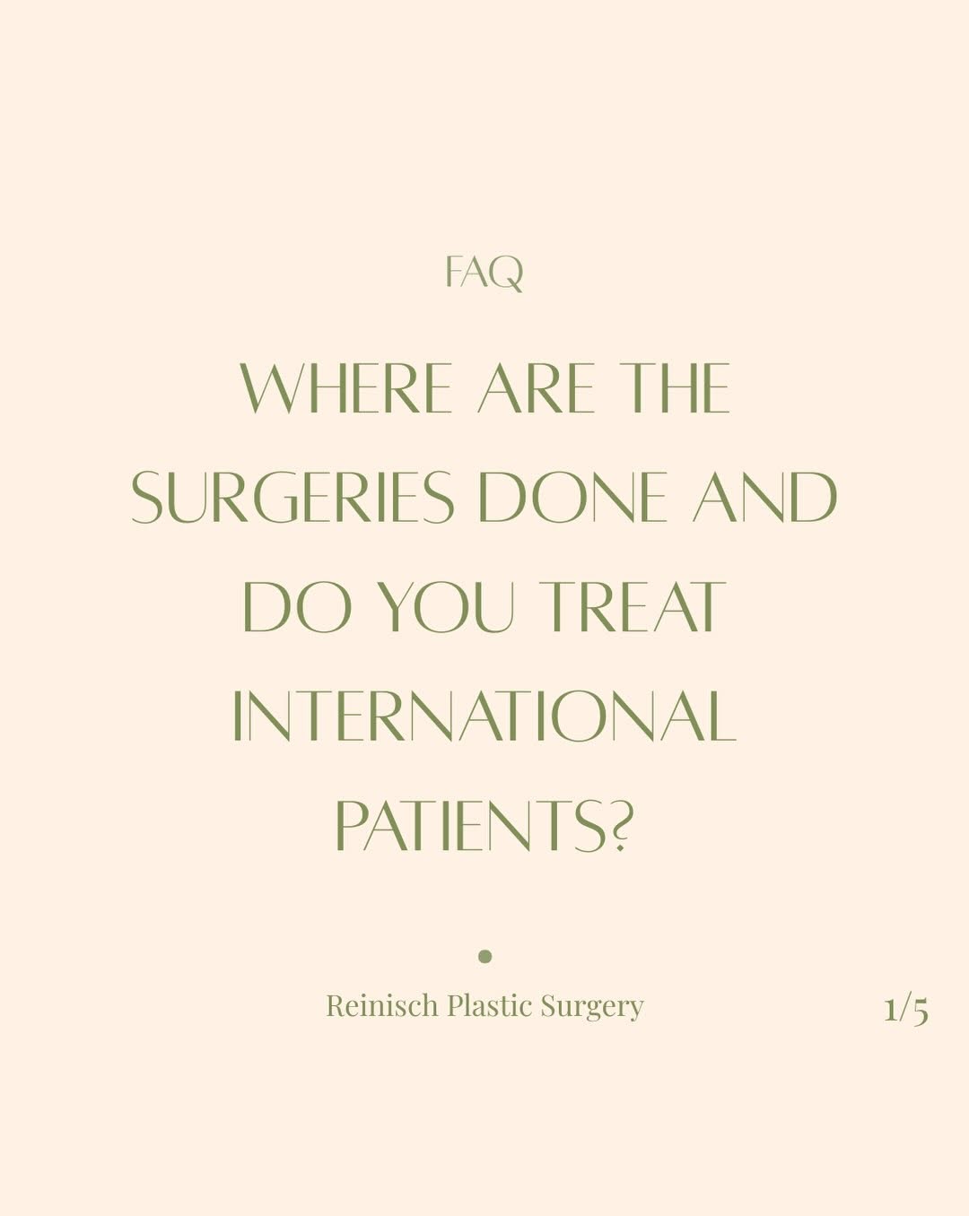 Instagram post by Dr. John F. Reinisch: Many of our patients are from all around the world! We help with the whole process along the way, and when visas are accepted and the surger…