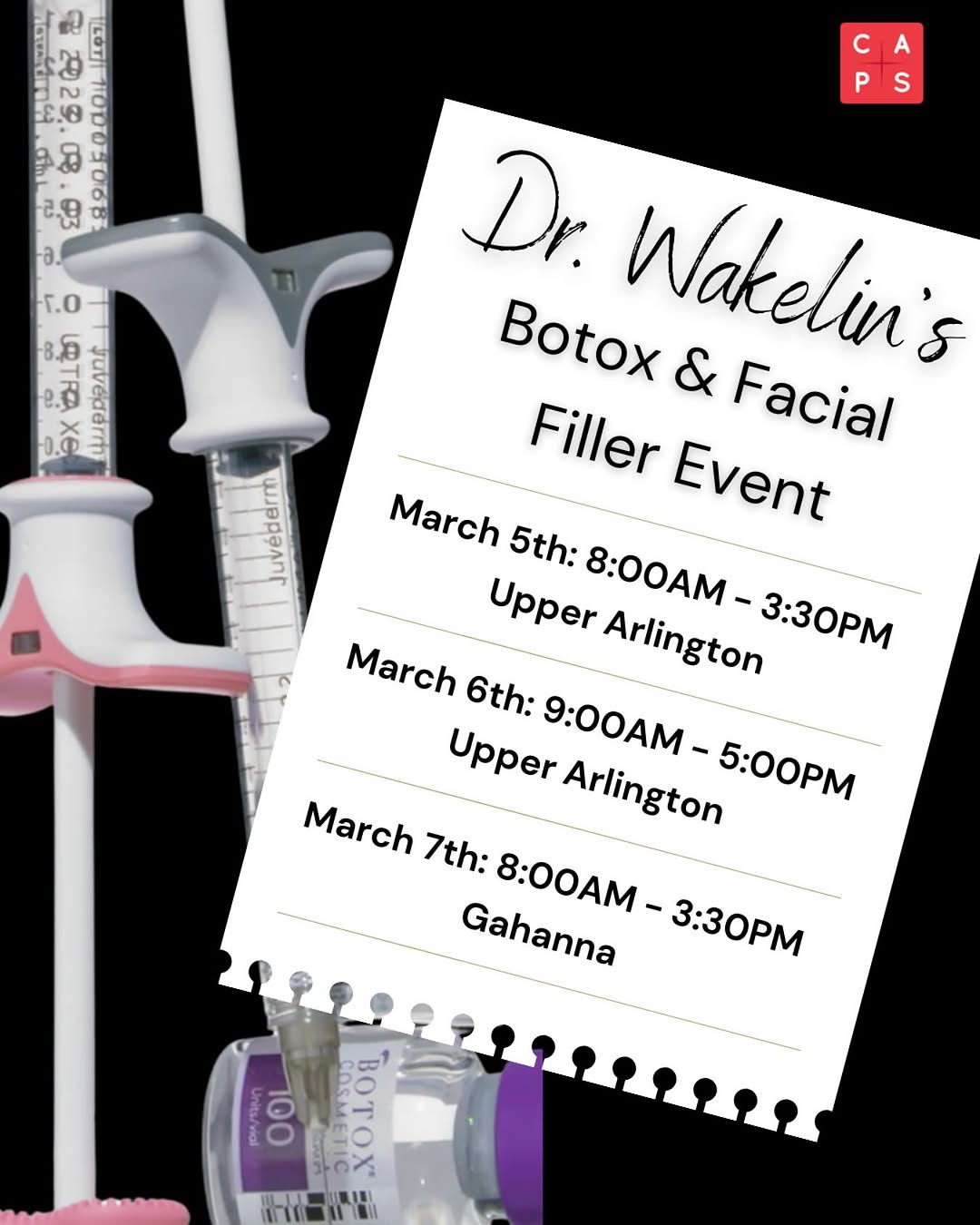 Instagram post by Dr. John K. Wakelin III: ✨Get Ready for a Flawless You!✨ We’re excited to announce our upcoming Botox and Facial Filler Event! It’s time to rejuvenate, refresh, and …