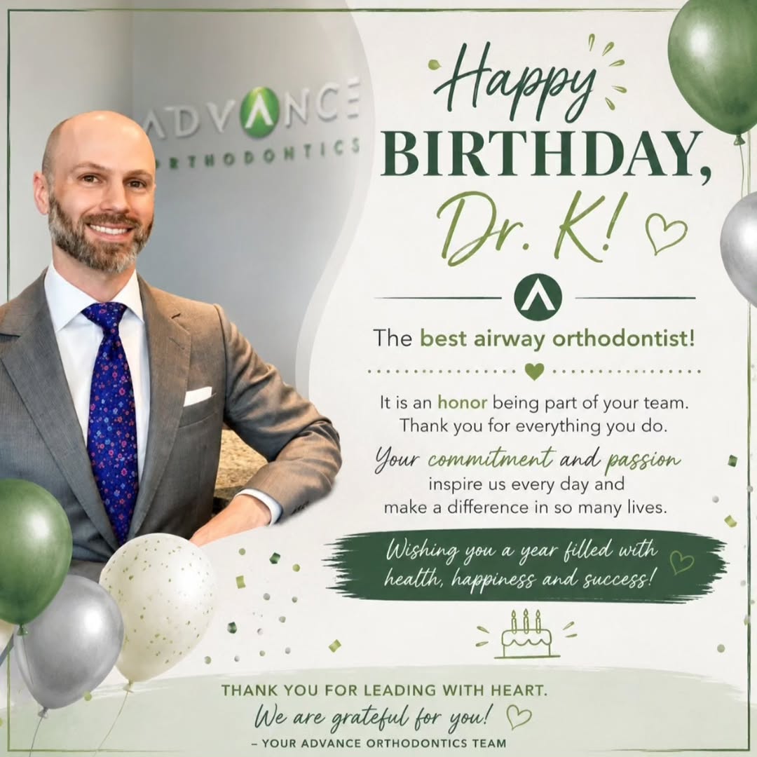 Instagram post by Dr. John Karotkin: 🎉 Happy Birthday, Dr. K! 🎉 Wishing a very happy birthday to the best airway orthodontist! 🦷💚 It is truly an honor to be part of your tea…