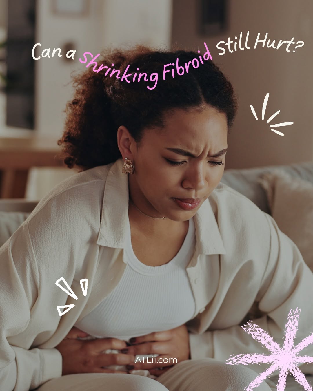 Instagram post by Dr. John Lipman: Yes, it can. Fibroid degeneration may occur when a fibroid outgrows its blood supply. As the fibroid begins to shrink and soften, symptoms c…