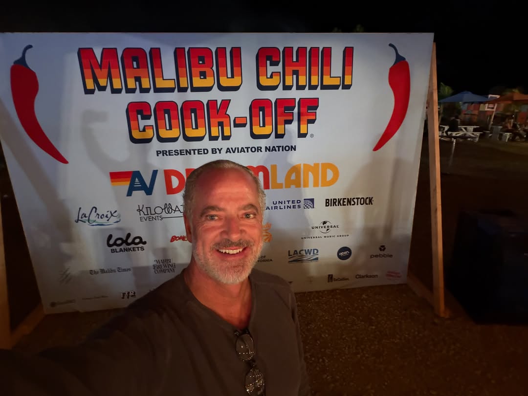 Instagram post by Dr. John M. Roesler: Malibu Chili Cook-Off! 🤙. Almost as good as the Catalina Wine Mixer …. 🤣