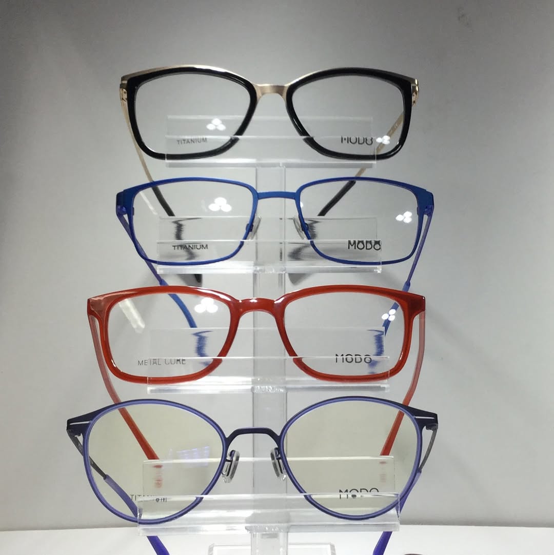 Instagram post by Dr. John Pak: Modo eyewear collection arriving soon. Come check it out. Great frame selection for those hard to fit bridges. #modoeyewear #wheatoneyeclini…