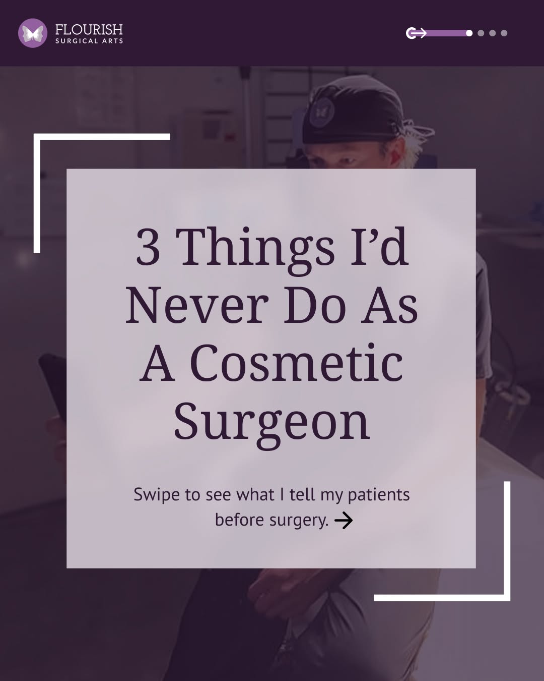 Instagram post by Dr. John R. Nesiba: Swipe through to see the 3 things I’d never do as a cosmetic surgeon. → 📍 Flourish Surgical Arts, Denver 🌐 flourishsurgicalarts.com 📞 (72…