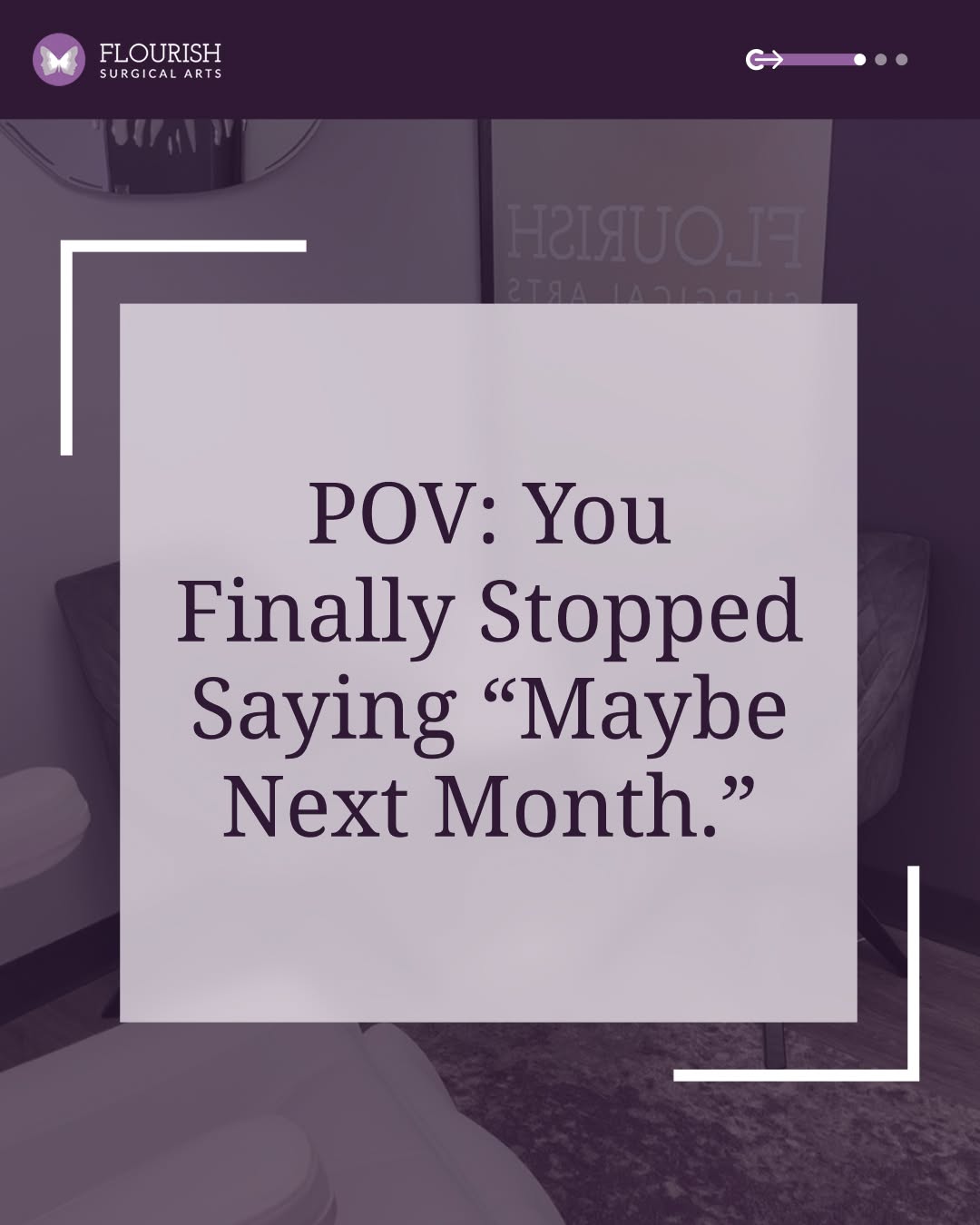 Instagram post by Dr. John R. Nesiba: Maybe next month… until you realize next month is now. 👀🍂 September is your sign to stop putting yourself last and finally make time for t…