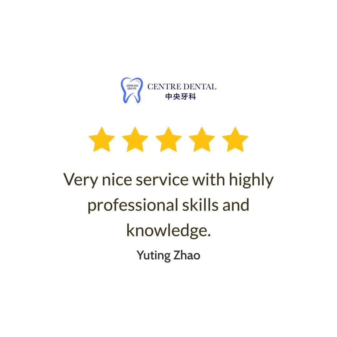 Instagram post by Dr. John Shi: Some reviews make our whole team pause and smile. Thank you to the patient who shared, “Very nice service with highly professional skills an…