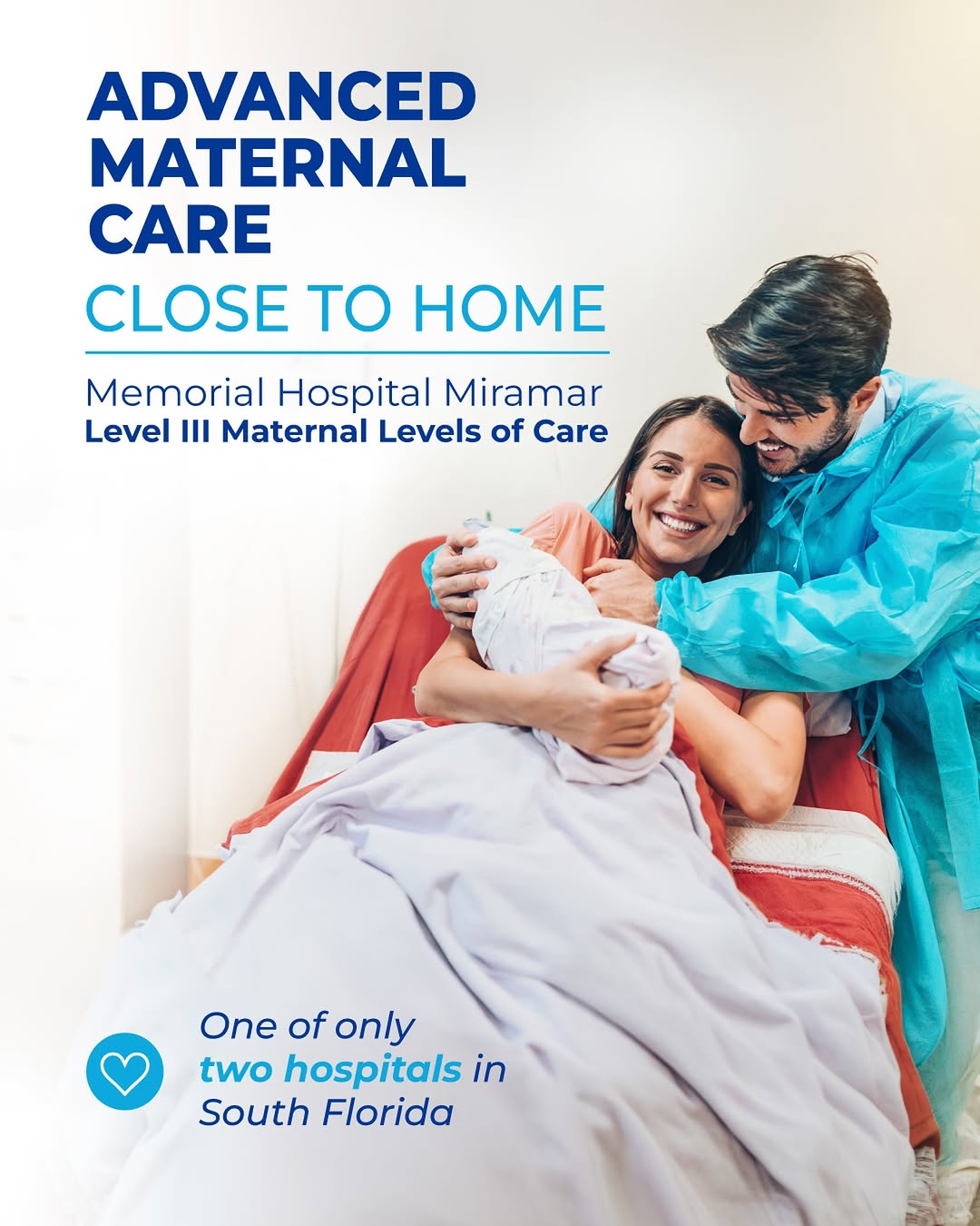 Instagram post by Dr. John V. Williams: Memorial Hospital Miramar has earned Level III Maternal Levels of Care verification from The Joint Commission, making it one of only two hos…
