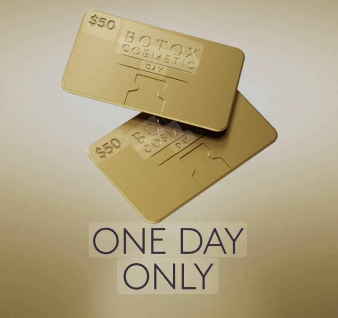 Instagram post by Dr. John W. Decorato: Happy Botox Day! Today ONLY buy one $50 gift card, get one FREE through your Alle app starting at 12pm💉