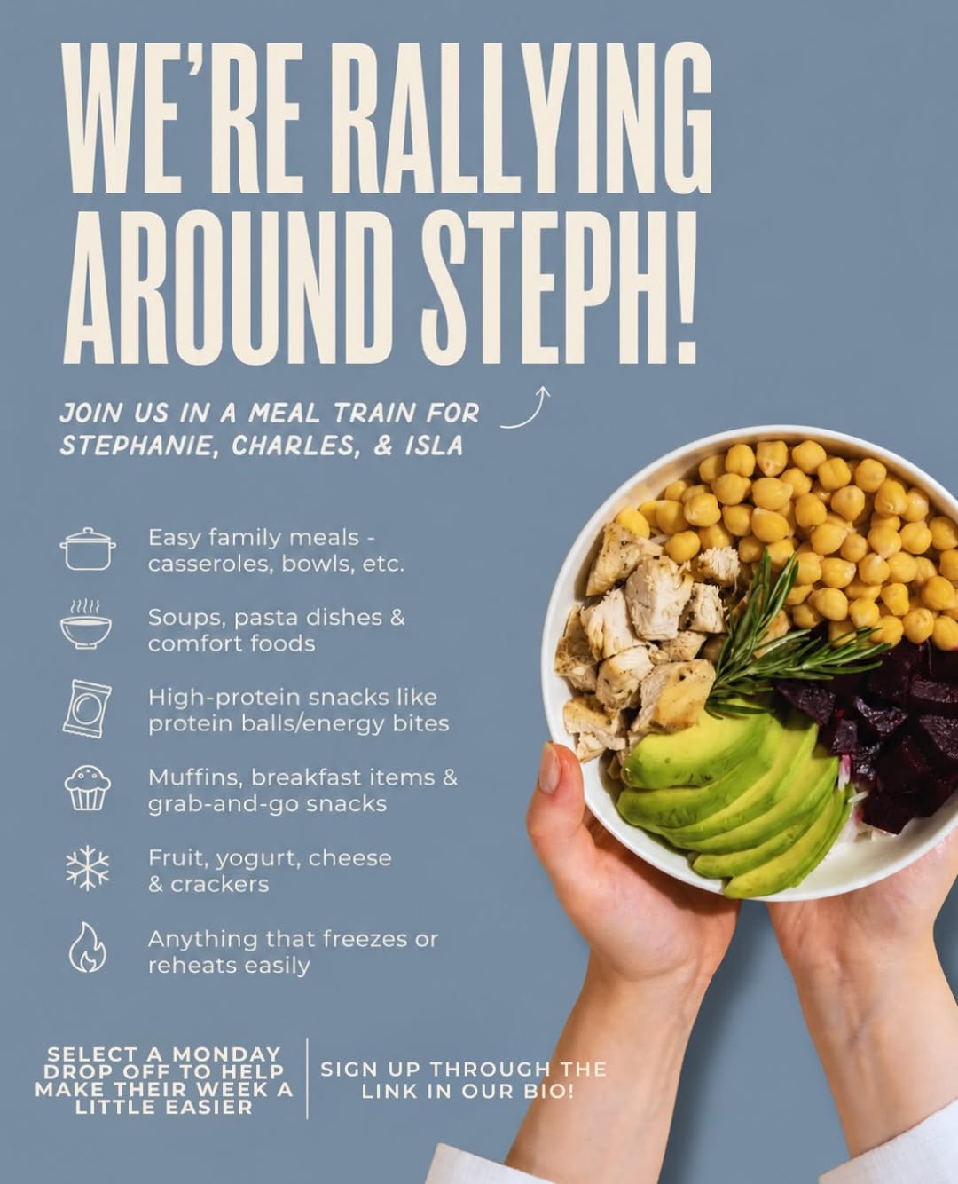 Instagram post by Dr. John W. Zinsser: We’re rallying around Steph and her family. ❤️ After a difficult and traumatic time, we’d love to surround their family with a little extra …