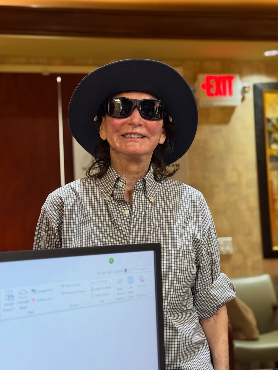 Instagram post by Dr. Jonathan Berman: First Reveal!!! Is that Katharine Hepburn? Post-Op Day one from Eyelid Surgery and facial LASER. #fypシ❤️💞❤️