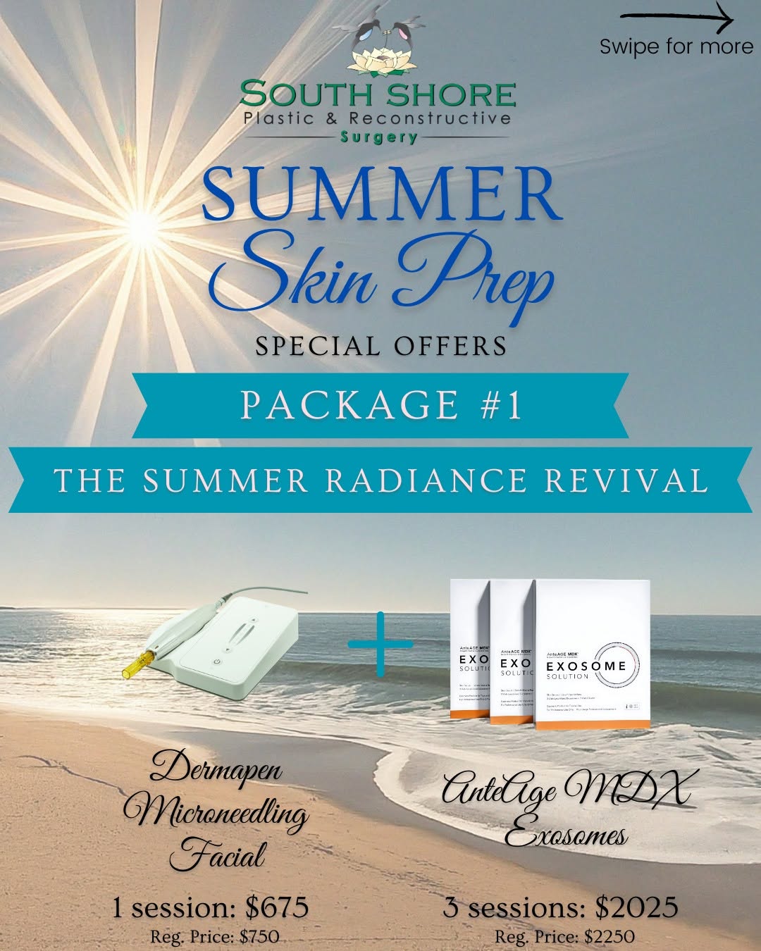 Instagram post by Dr. Jonathan Landon: ☀️ Get Summer-Ready with Radiant Skin & Hair! 💛 Summer is right around the corner—prep your skin and hair for the sunshine with our Summer …