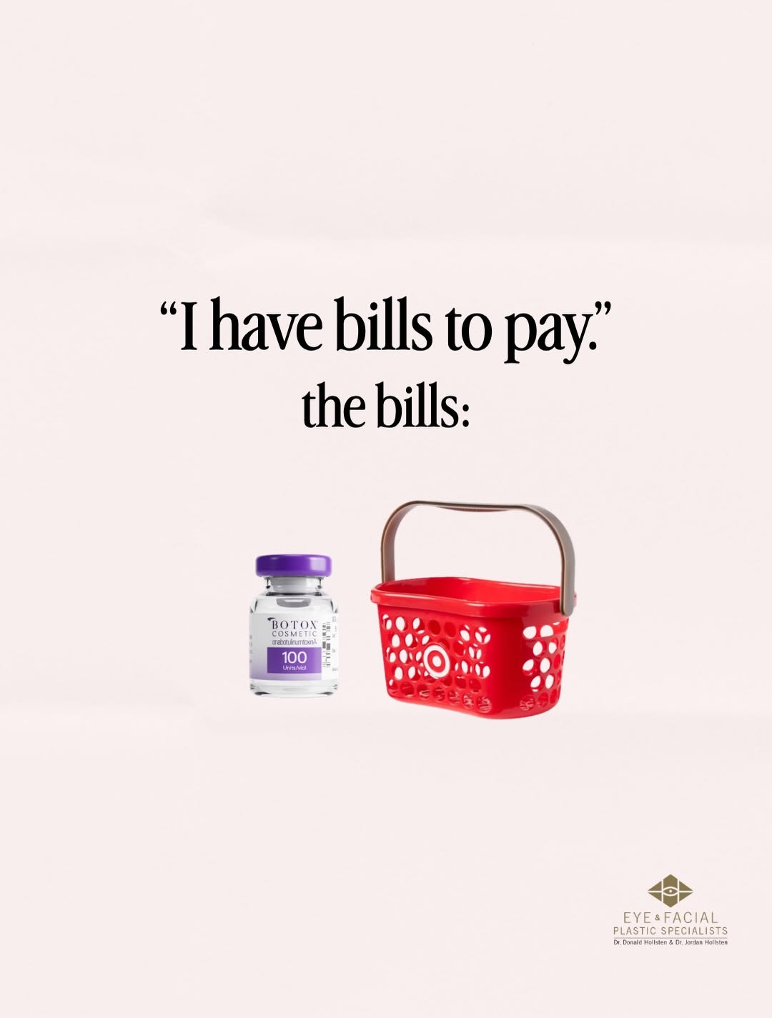 Instagram post by Dr. Jordan Hollsten: POV: You have bills to pay… but somehow they’re all looking a little too fun. 💸💅🏼 Target. Sephora. Louis Vuitton. Espresso martinis. Star…