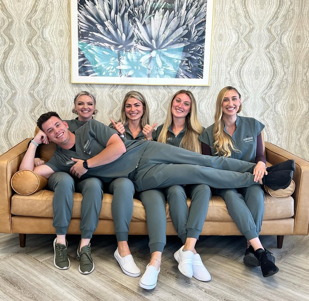Instagram post by Dr. Jordan L. Wallin: Team appreciation post! ✨ We wouldn’t be able to offer the array of services that we provide without our team of professionals at @desertblo…