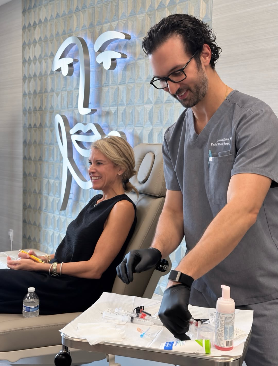 Instagram post by Dr. Jordan Rihani: Dr. Rihani led a GAIN injector training today, focused on temple anatomy and injection technique, sharing his experience and approach with f…