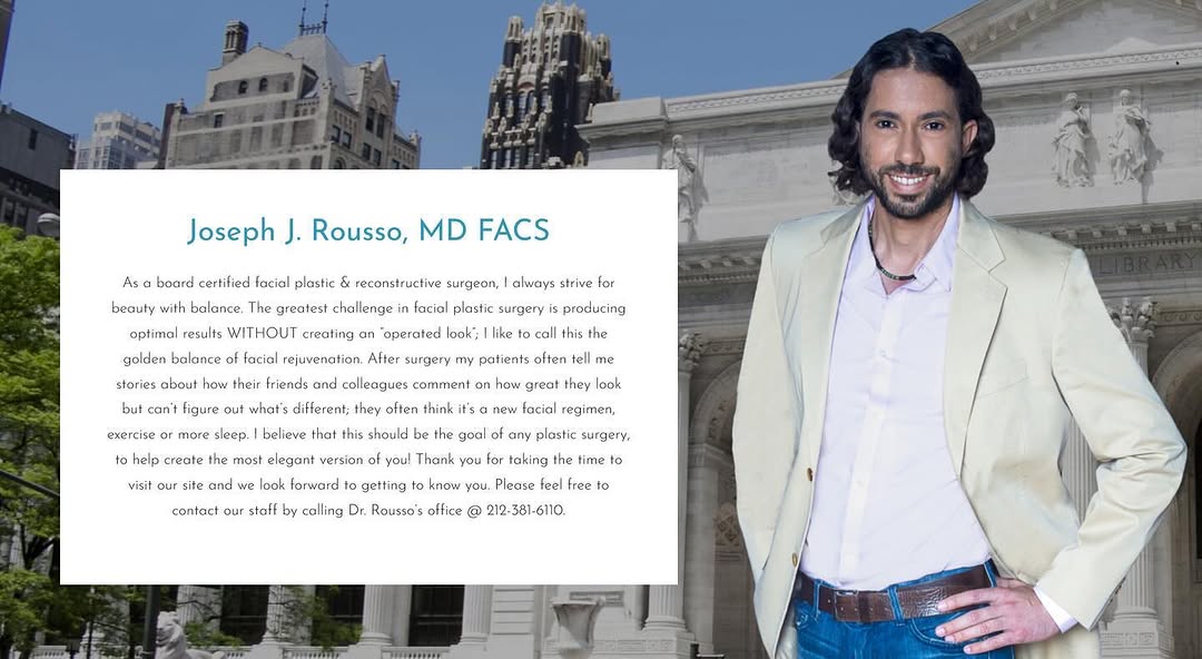 Instagram post by Dr. Joseph J. Rousso: Dr. Rousso is honored to be announced as a 2025 Top Patient Rated Doctor by Find Local Doctors. This esteemed recognition underscores Dr. Ro…