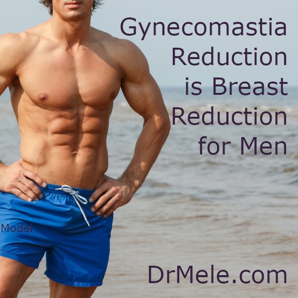 Instagram post by Dr. Joseph Mele: Gynecomastia Reduction, also known as Male Breast Reduction, is a surgical procedure designed to correct enlarged male breasts by removing e…