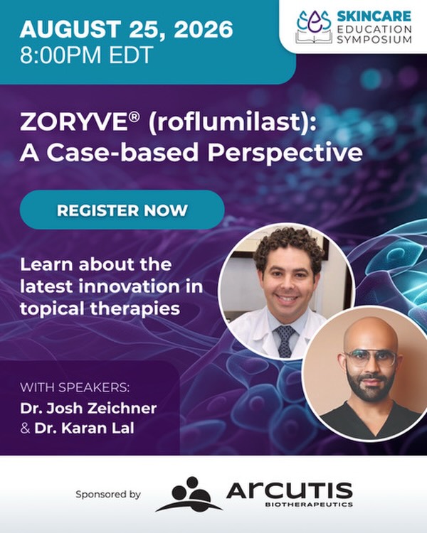 Instagram post by Dr. Joshua Zeichner: ✨ ZORYVE® (roflumilast): A Case-Based Perspective ✨ Join Josh Zeichner, MD and Karan Lal DO, MS, FAAD for a discussion on the latest innovat…