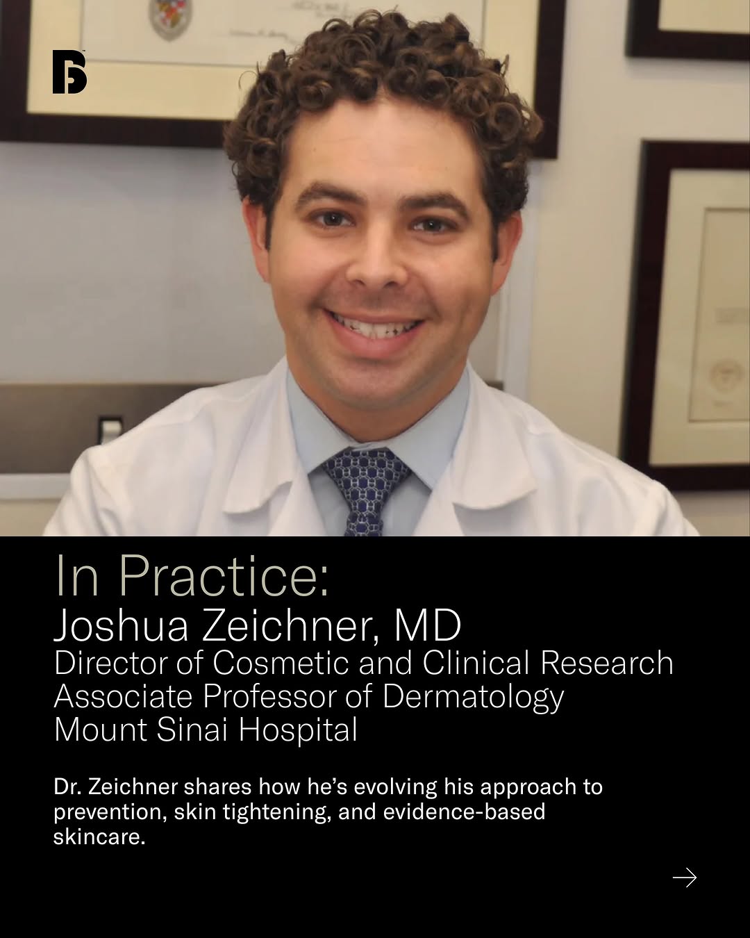 Instagram post by Dr. Joshua Zeichner: What if we stopped waiting for visible aging to start treating it? In this week’s In Practice, Joshua Zeichner, MD @joshzeichnermd, shares h…