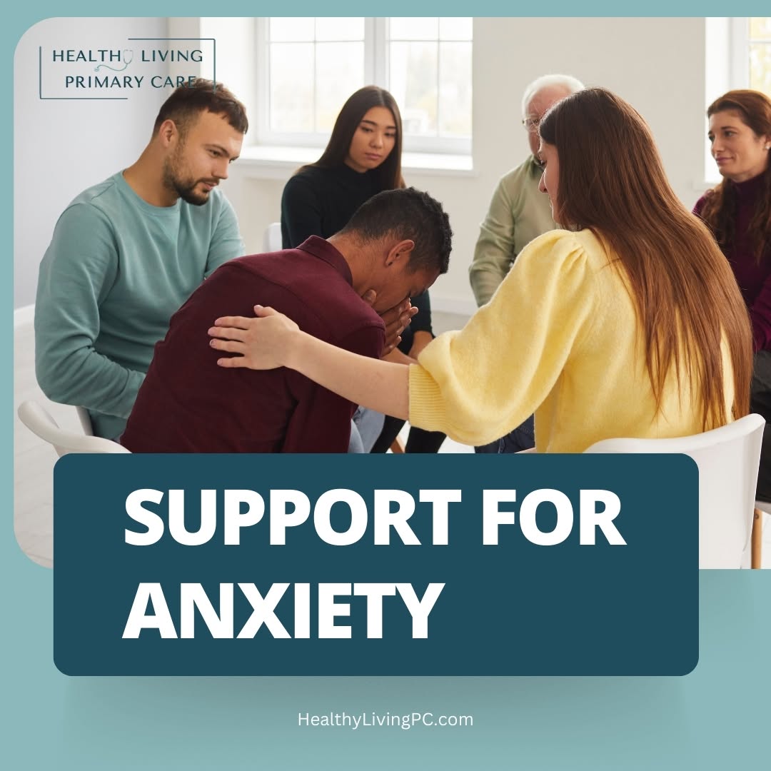 Instagram post by Dr. Joy Liu, DO: 😰 Struggling with anxiety? Our program offers specialized treatment to help you manage and reduce anxiety, leading to a more peaceful and f…