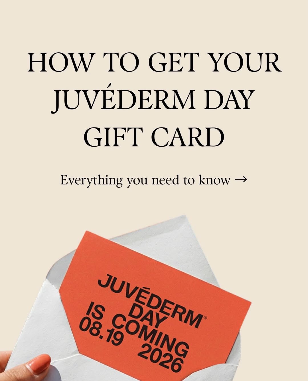 Instagram post by Dr. Julie A. Maughan: JUVÉDERM Day is tomorrow. 💉✨ A little something worth setting an alarm for. $75 JUVÉDERM Day gift card → receive an additional $75 gift car…