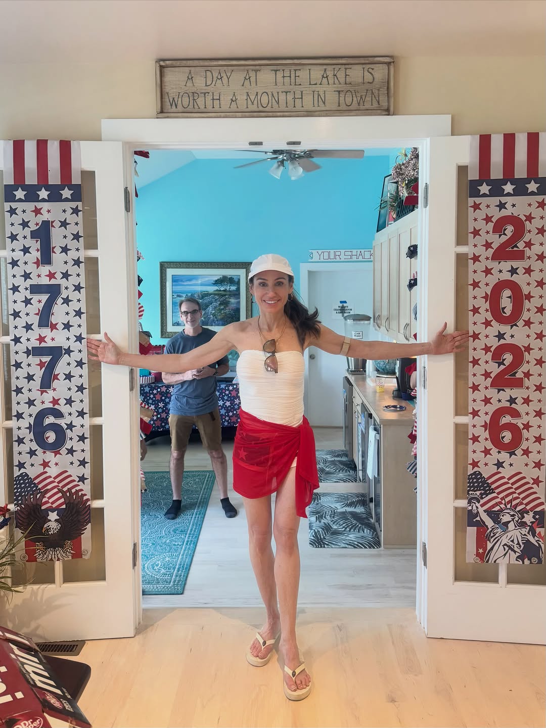 Instagram post by Dr. Julie A. Woodward: ❤️🇺🇸250th! Happy 4th of July ‼️🇺🇸🇺🇸🇺🇸❣️