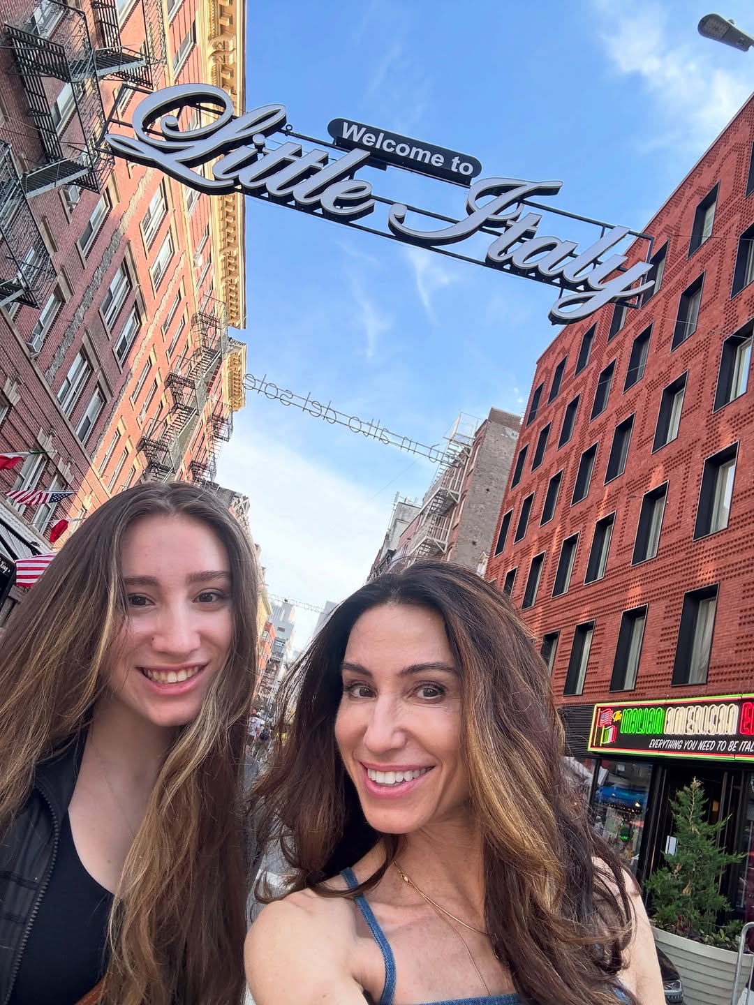 Instagram post by Dr. Julie A. Woodward: It's OK! Little Italy is still here 😋❣️ Enjoyed the city after rating scales at Canfield Scientific for a new indication. Great #motherdaug…