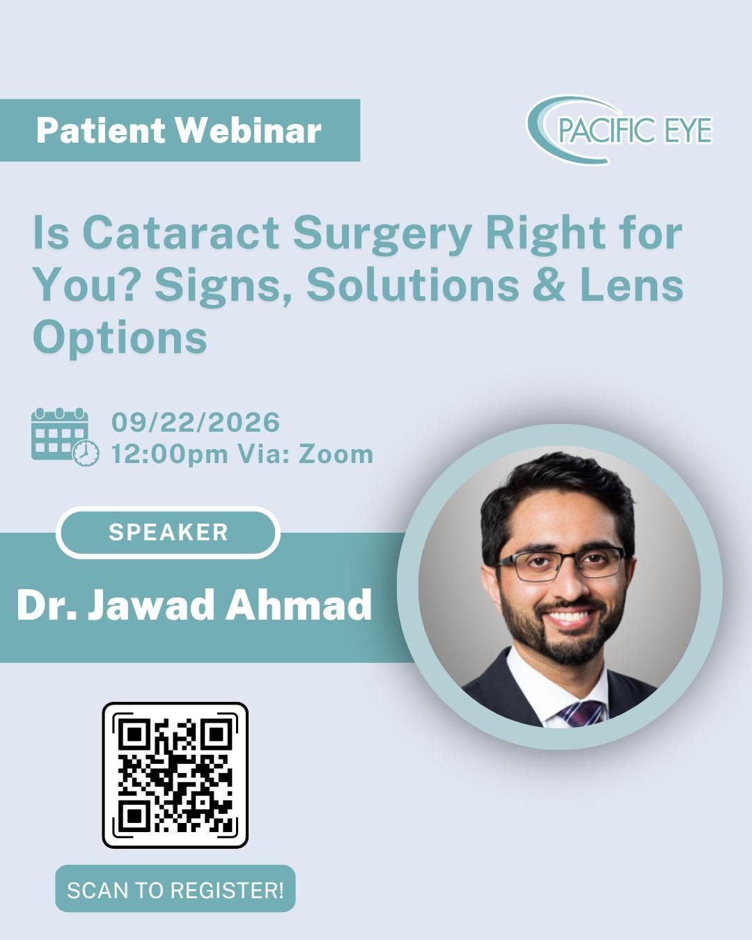 Instagram post by Dr. Justin Hellman: Are you one of the many people wondering if your vision changes are normal? “Do I really need cataract surgery yet?” “Why is driving at nigh…