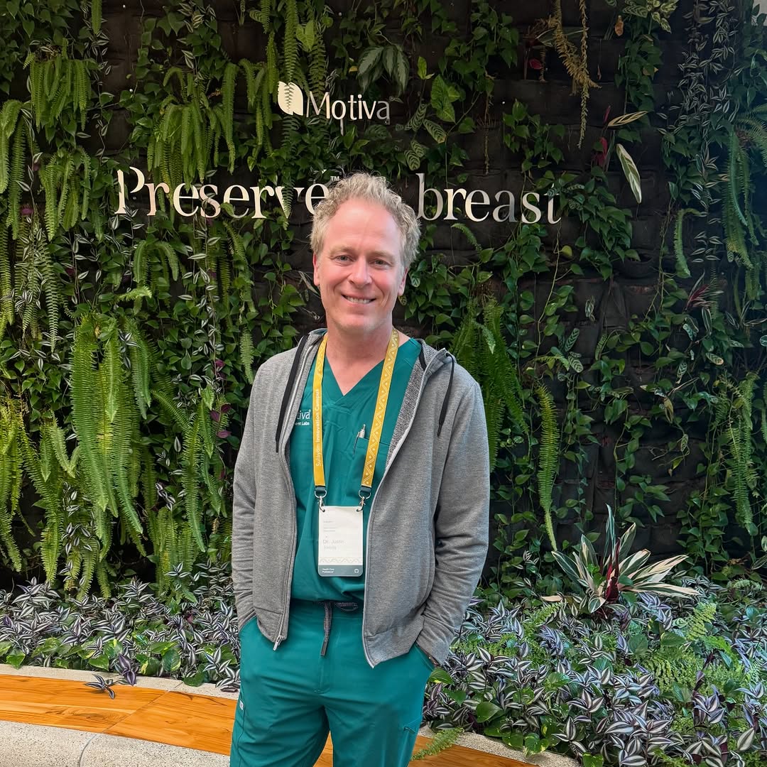 Instagram post by Dr. Justin M. Jones: Will have some new and exciting things to talk about soon regarding breast implants !!! … Was blessed to be one of few in the country invite…