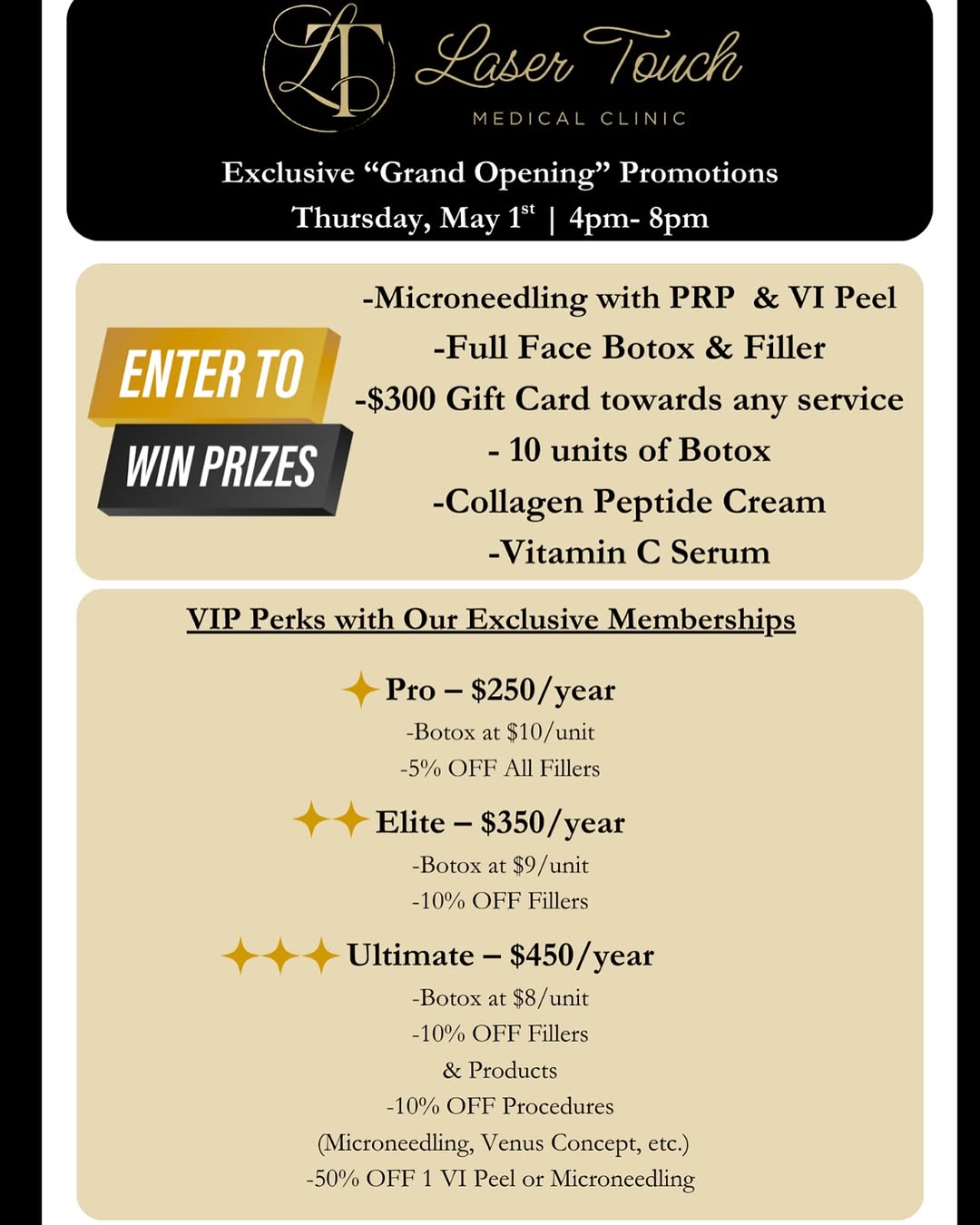 Instagram post by Dr. Kamran Hakimian: It’s official — our Grand Opening is here! We’re celebrating with exclusive, limited-time promotions you won’t want to miss. Swipe through t…