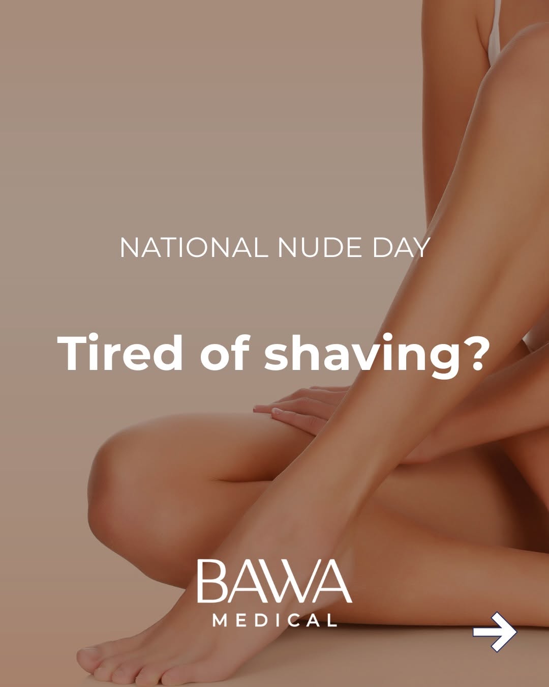 Instagram post by Dr. Kanwal Bawa: Just in time for National Nude Day. Smooth, hair-free skin isn’t just about appearance—it’s about confidence. At Bawa Medical, we use the Ca…