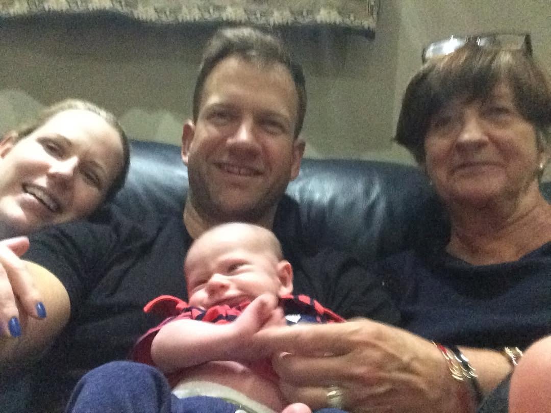 Instagram post by Dr. Karen L. Chapman: Spent my 42nd anniversary with my loves: Edison Brendan & Taylor
