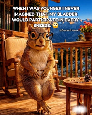 Instagram post by Dr. Karen Singer: When “I’m Getting Older” Meets “I Just Sneezed” 😂 If you’ve reached the age where sneezing, coughing, laughing, or jumping can become a lit…