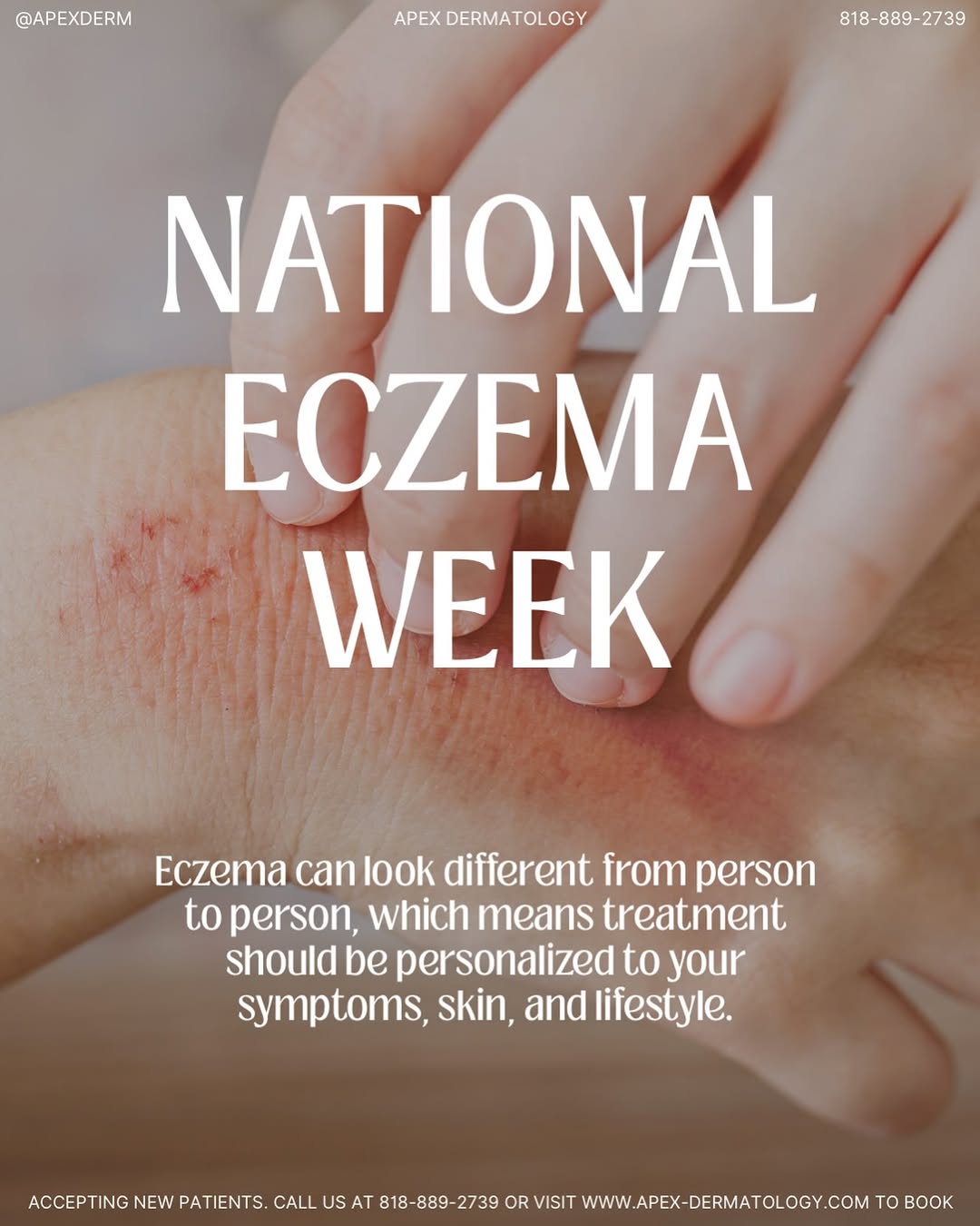 Instagram post by Dr. Karin Harp: If moisturizer alone isn’t keeping your eczema under control, you have options. 💙 Eczema can look different from person to person, which me…
