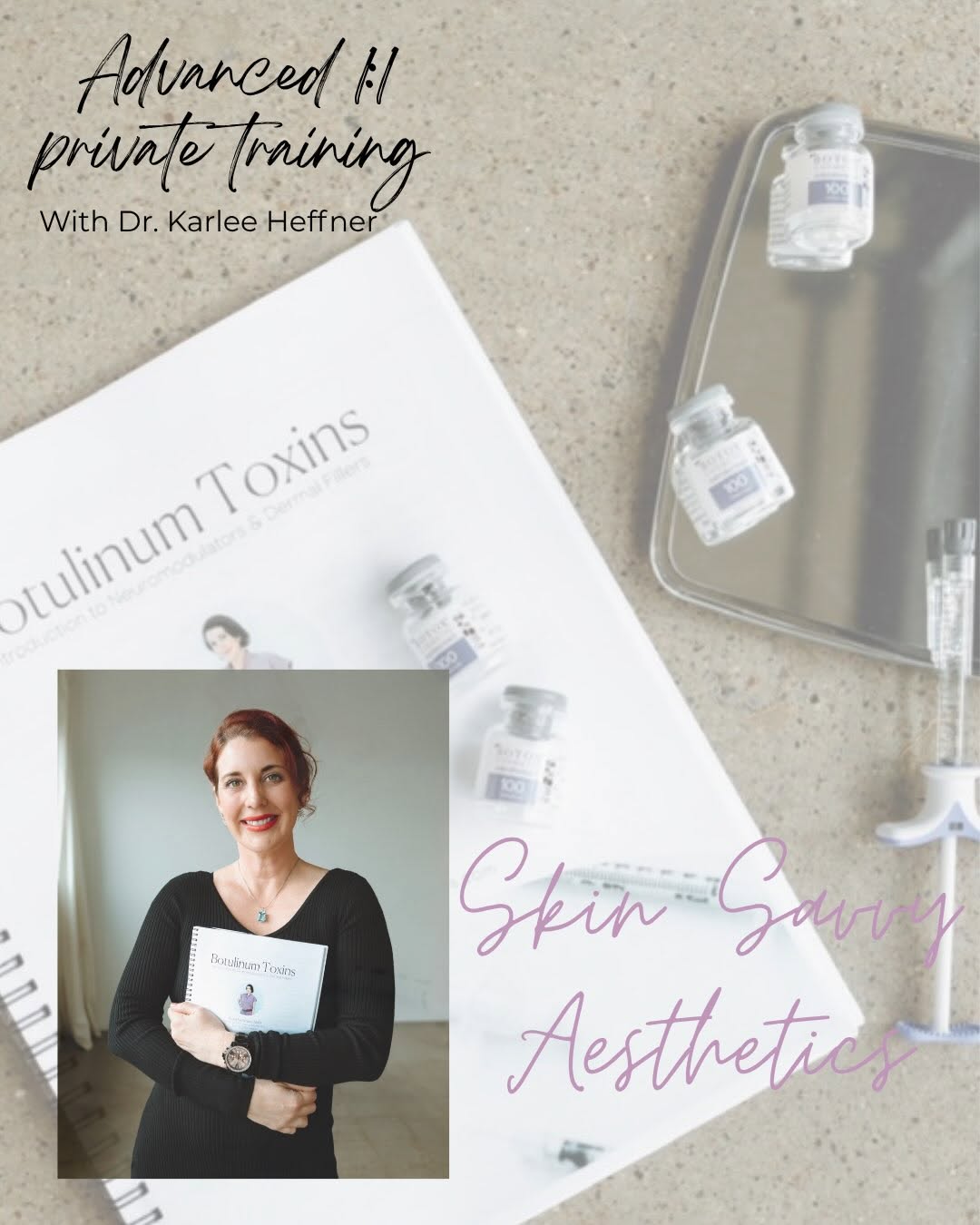 Instagram post by Dr. Karlee Heffner, N: ⭐️Advanced 1:1 Private Trainings with Dr. Karlee Heffner⭐️ Dr. Heffner has been practicing aesthetic medicine over 18 years in Scottsdale, A…
